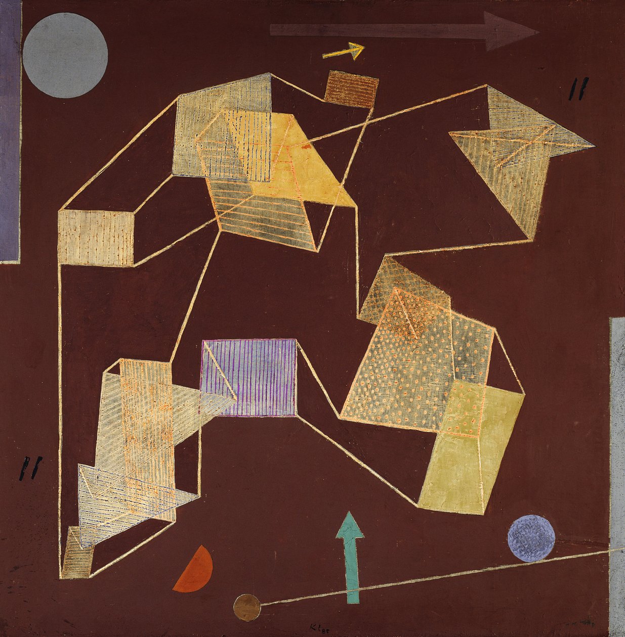 Galleggiamento e spostamento (volo a vela) da Paul Klee