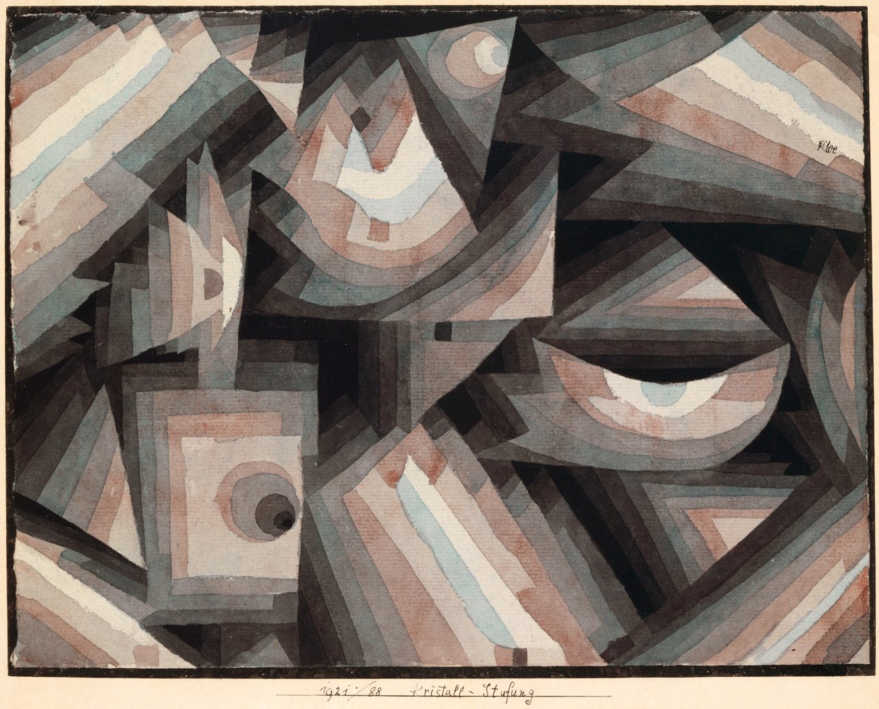 Gradazione di Cristallo, 1921 da Paul Klee
