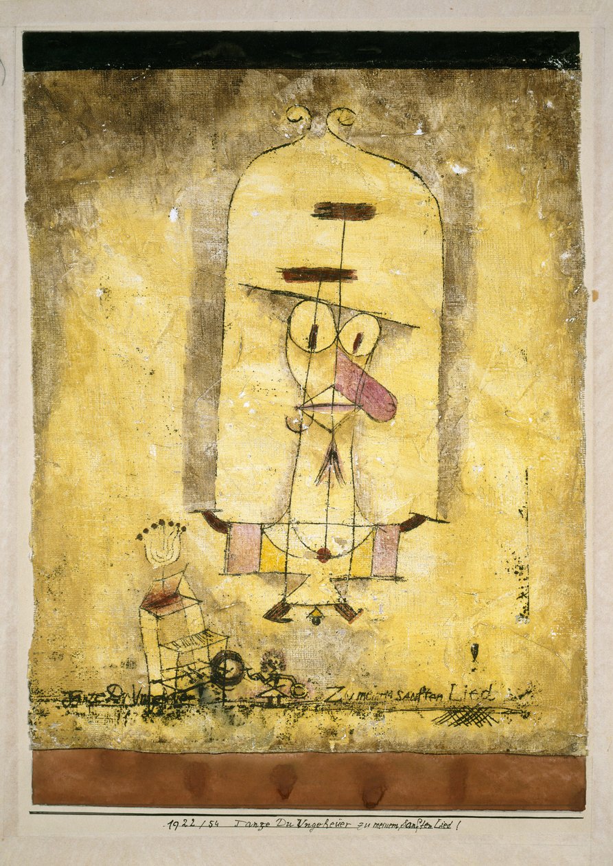 Balla mostro al mio dolce canto!, 1922 da Paul Klee