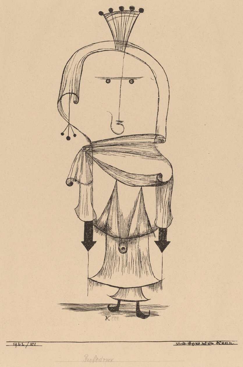 La strega con il pettine da Paul Klee
