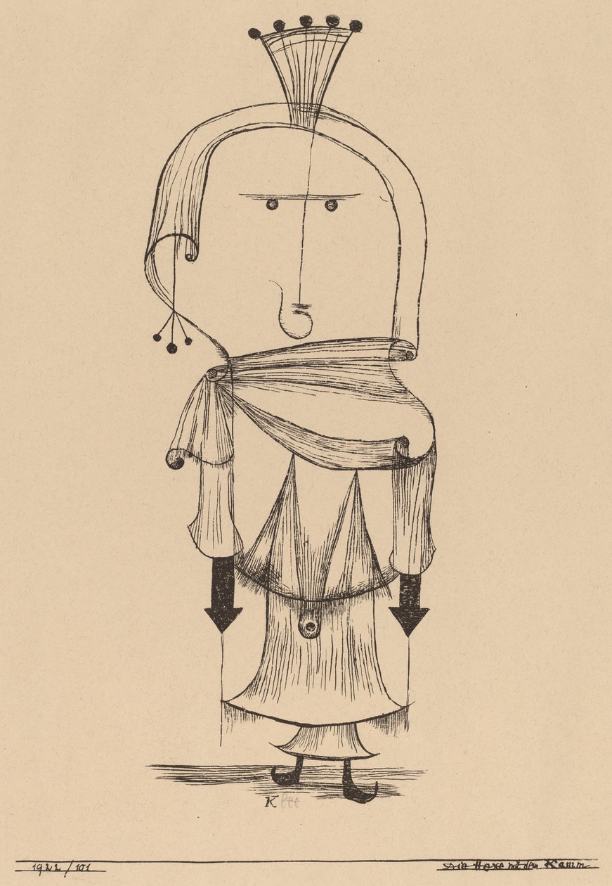 La strega con un pettine da Paul Klee