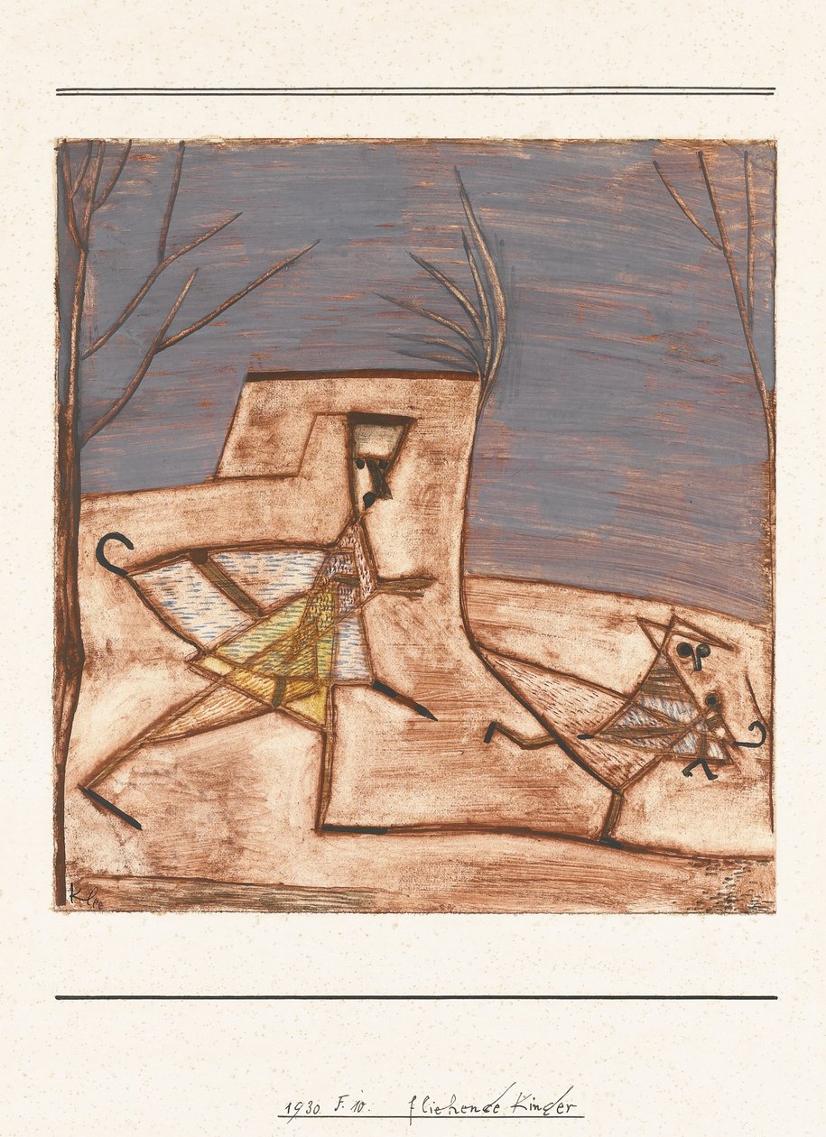 Bambini in fuga, 1930 da Paul Klee
