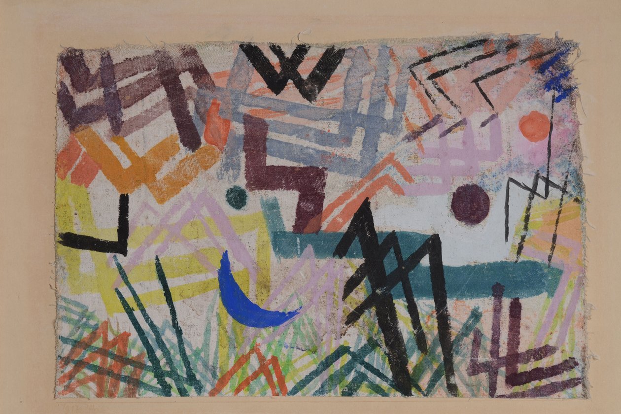Gioco delle forze di Lech, paesaggio, 1917 da Paul Klee