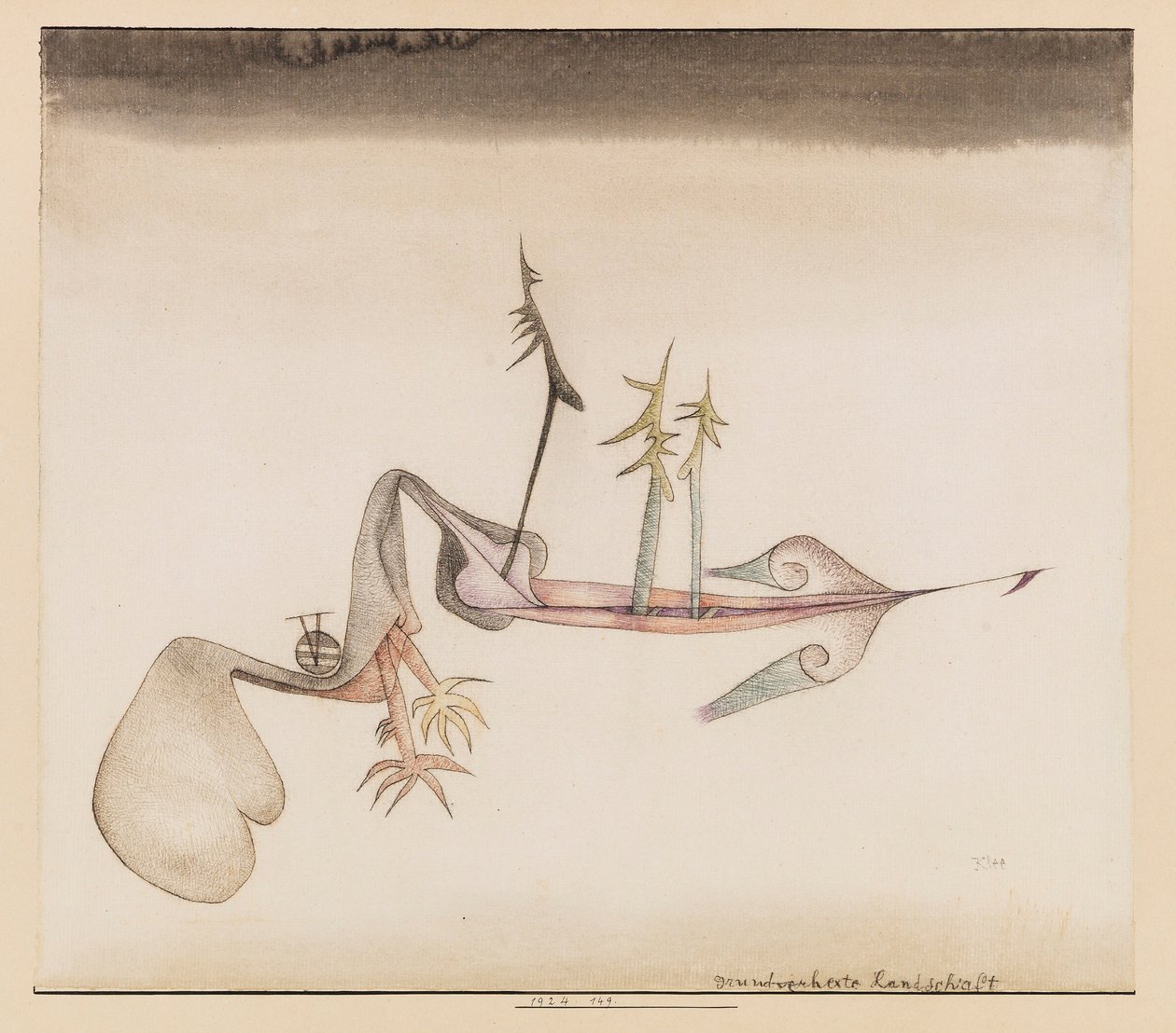 Grundverhexte Landschaft da Paul Klee