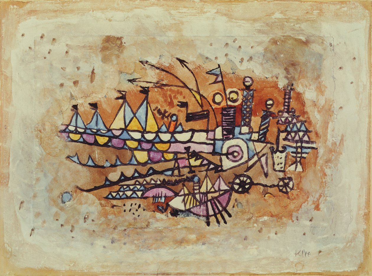 Scena di Porto da Paul Klee