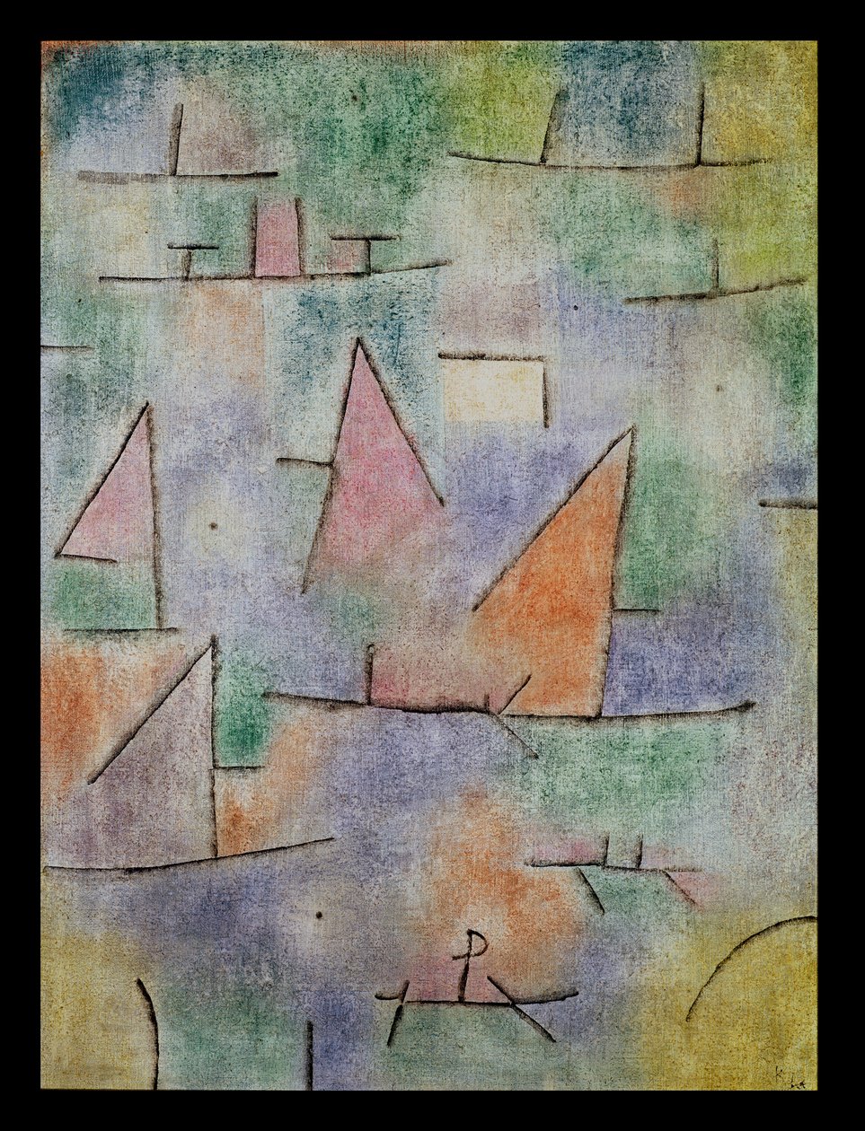 Porto con navi a vela da Paul Klee