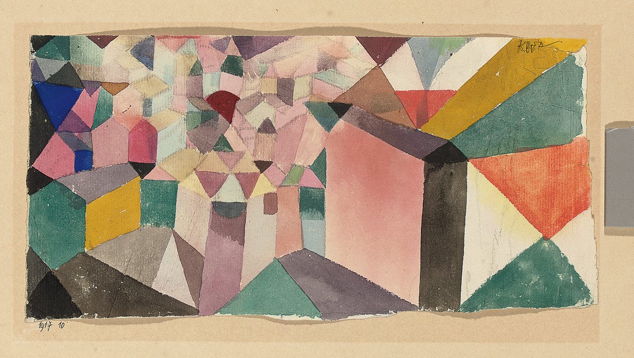 Uno sguardo in una città da Paul Klee