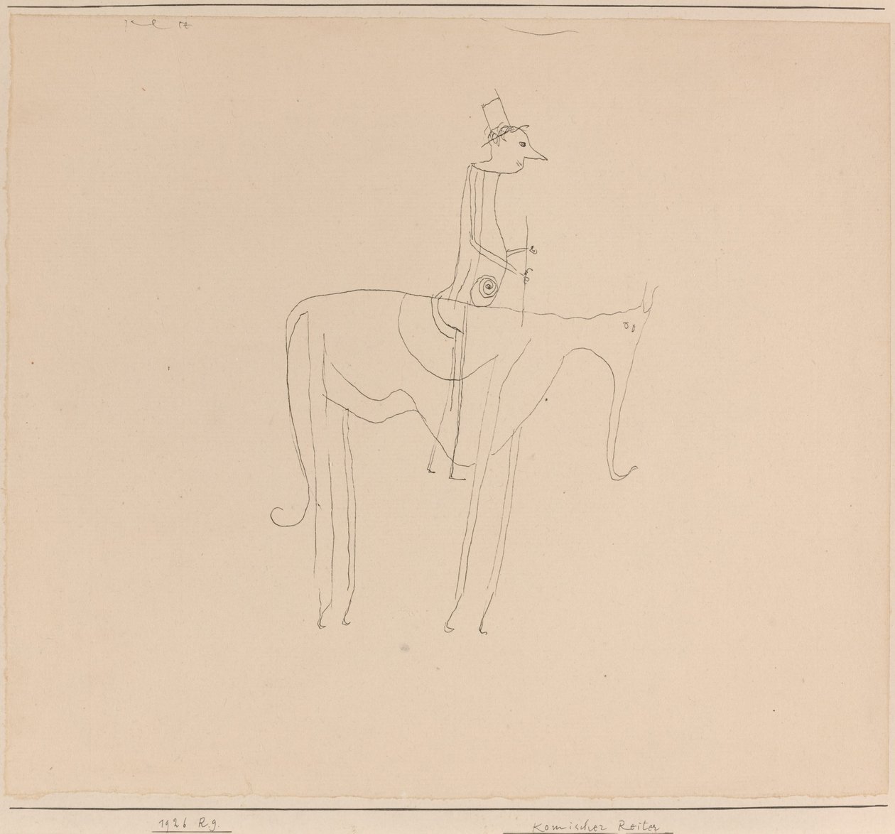 Komischer Reiter (Cavaliere comico) da Paul Klee