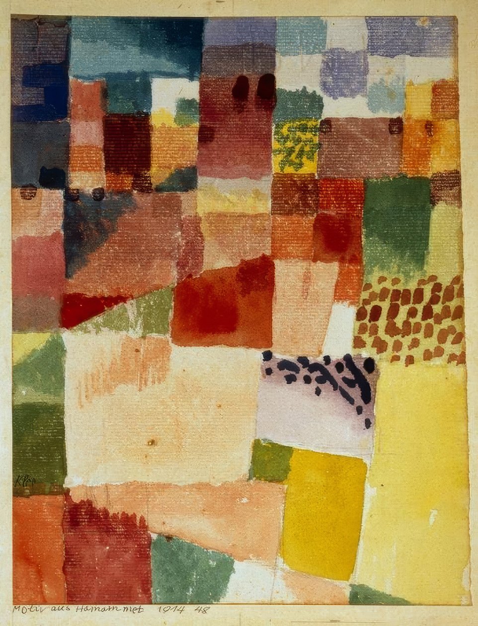 Motivo da Hammamet da Paul Klee