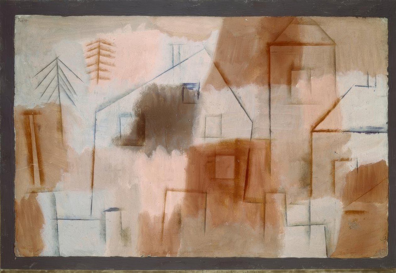 Luogo in blu e arancione da Paul Klee