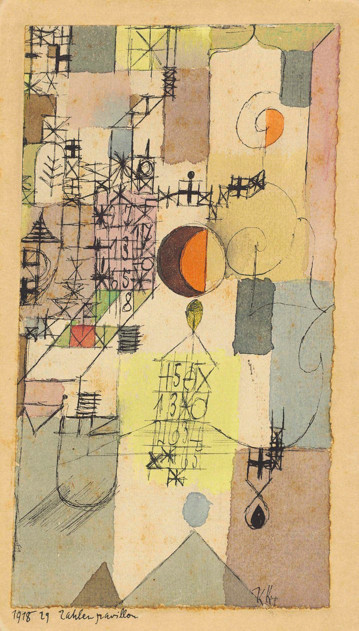Padiglione dei Numeri, 1918 da Paul Klee