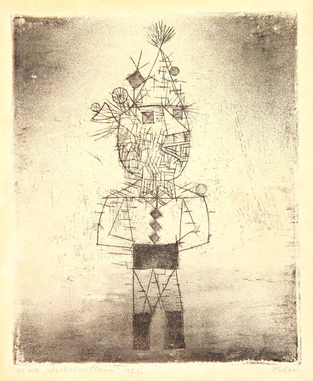Prickle il Clown, o Stachel der Clown da Paul Klee
