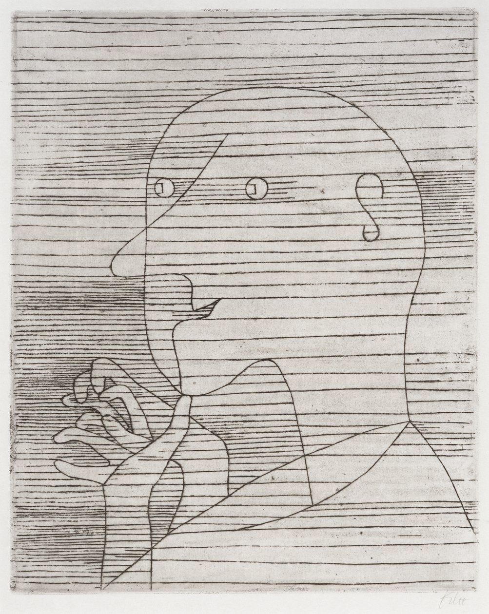 Vecchio che calcola da Paul Klee