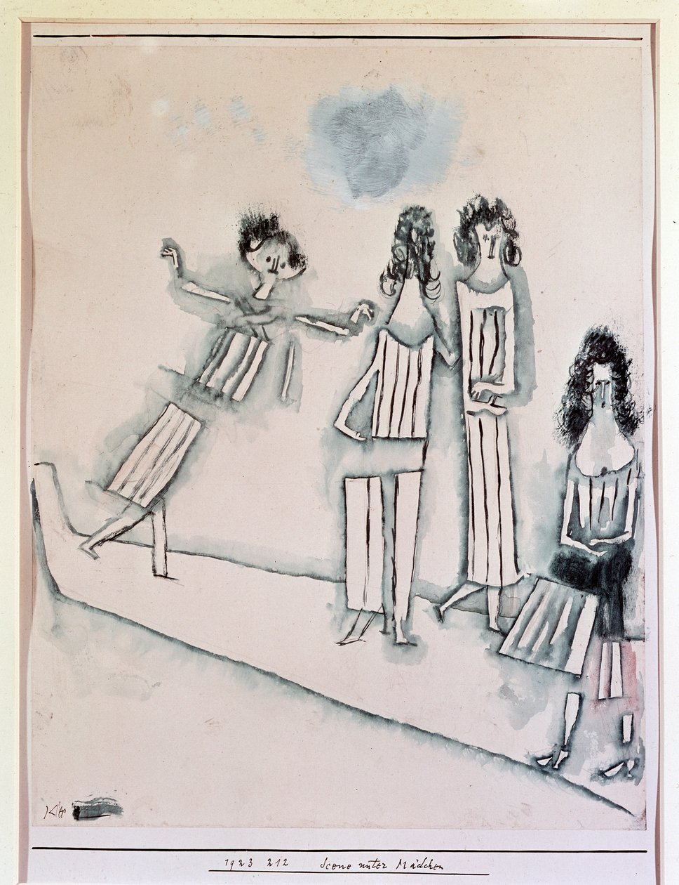 Scena con ragazze da Paul Klee