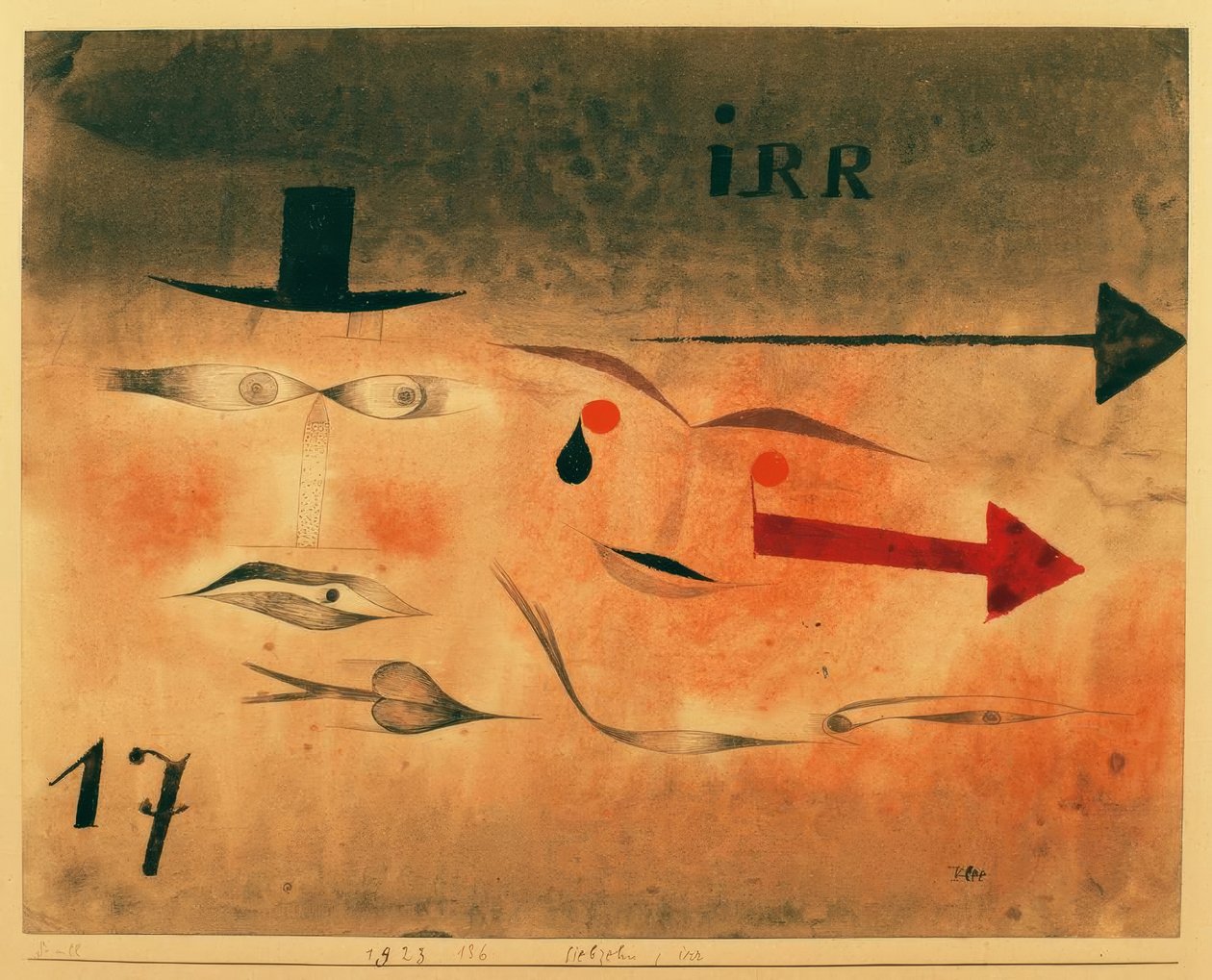 Diciassette, errato da Paul Klee