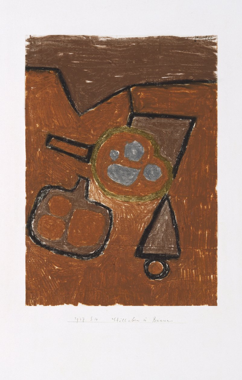 Natura morta in marrone da Paul Klee