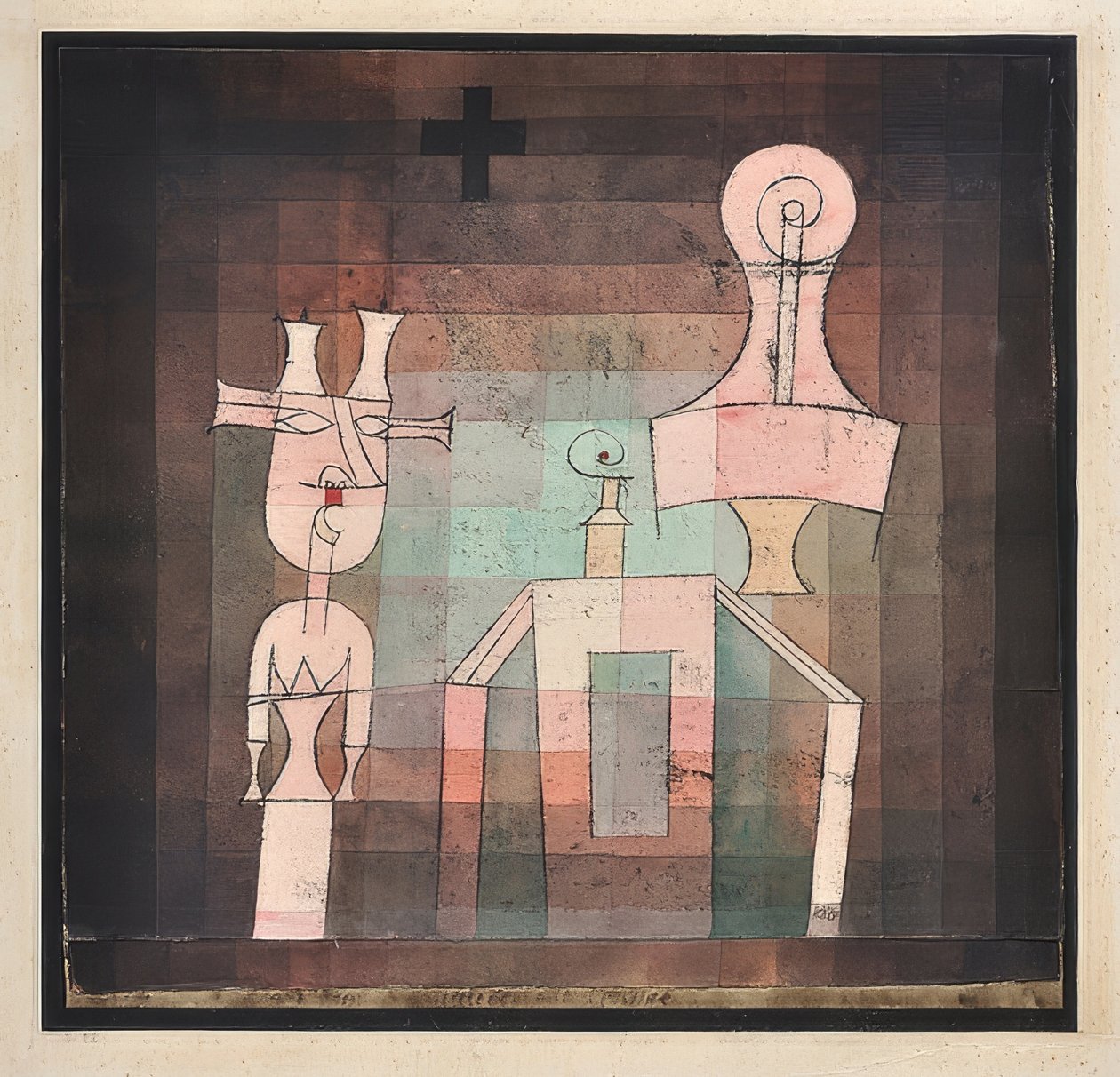 Natura morta con sculture da Paul Klee