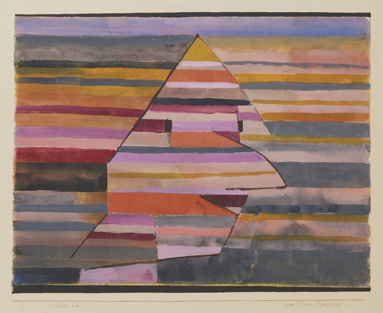 Il clown della piramide da Paul Klee