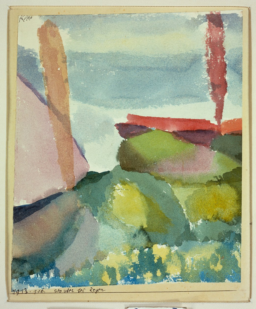 Il mare sotto la pioggia da Paul Klee