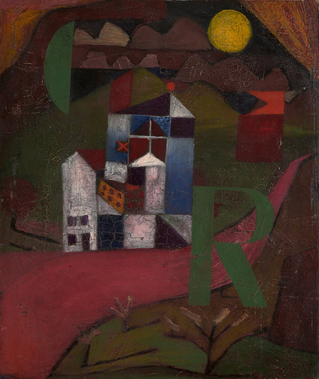 Villa R. Casa lungo la strada, 1919 da Paul Klee