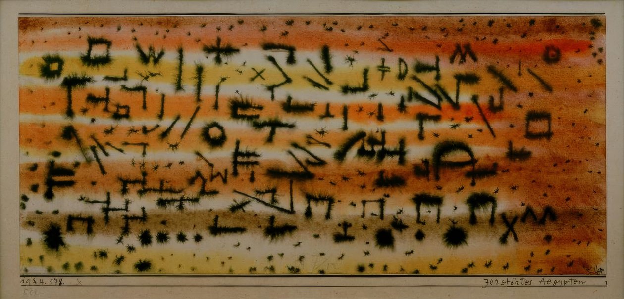 Egitto distrutto da Paul Klee