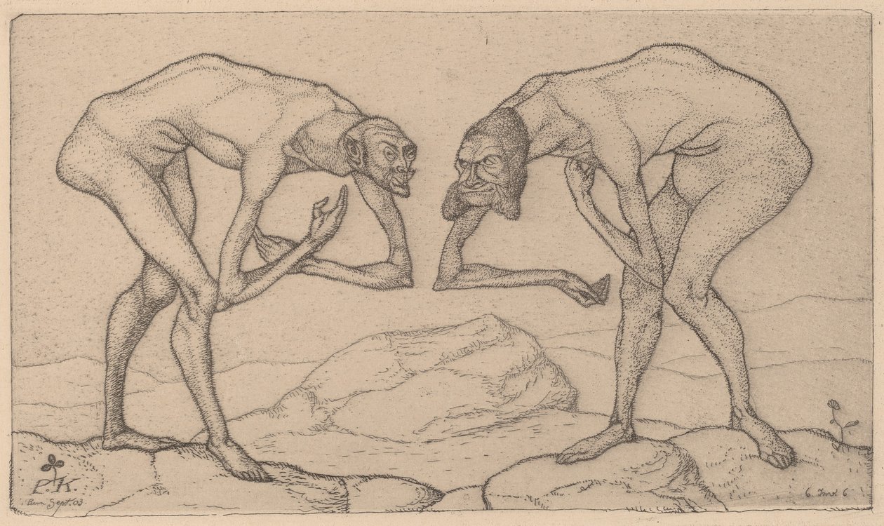 Due uomini si incontrano da Paul Klee