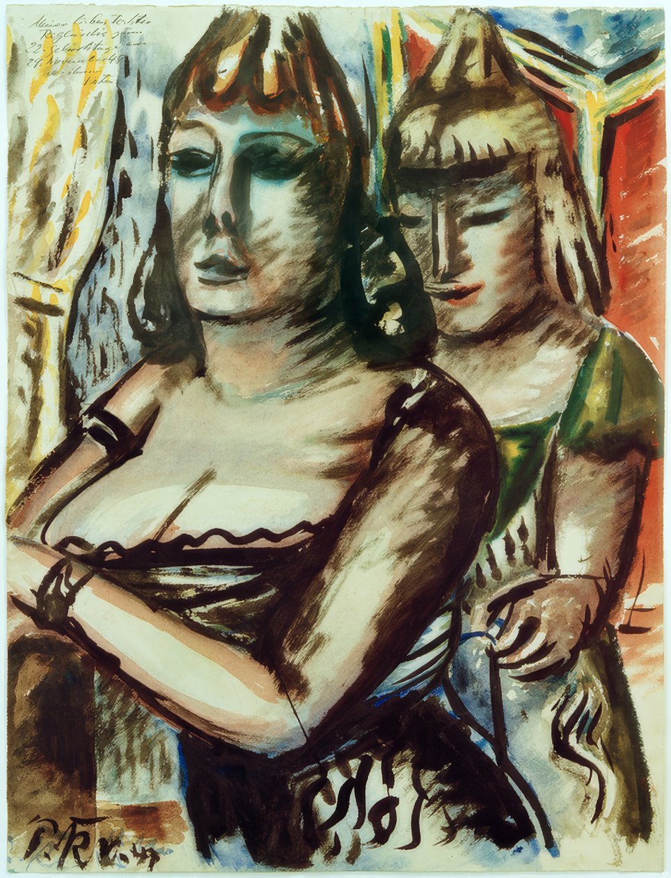 Allacciando il corsetto da Paul Kleinschmidt