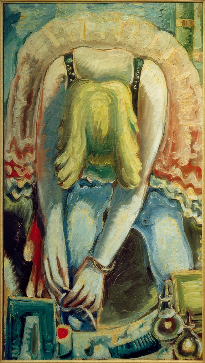 Ballerina piegata con gonna rosa da Paul Kleinschmidt