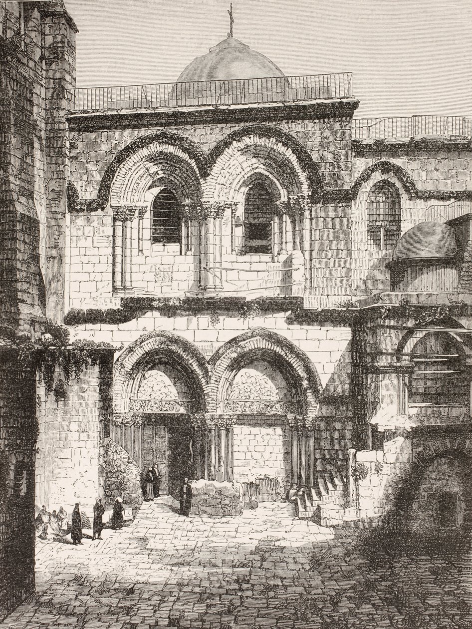 Gerusalemme, Palestina. La chiesa del Santo Sepolcro nel XIX secolo. da Paul Lacroix