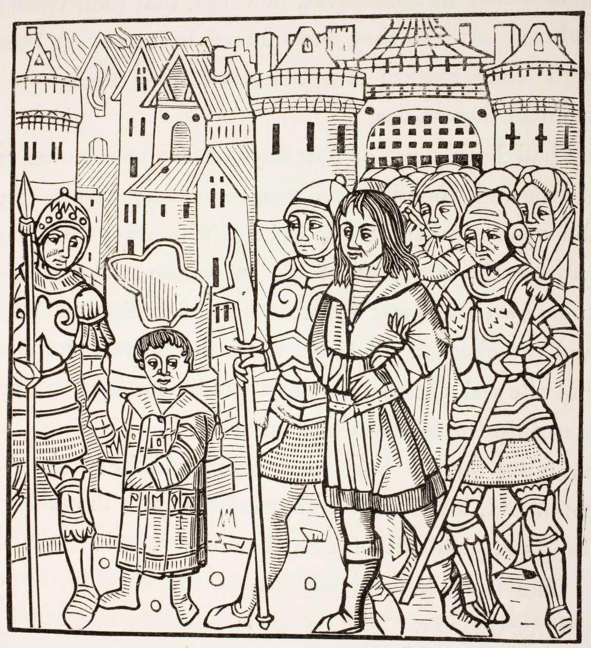 Il re San Luigi, Luigi Ix di Francia, e i suoi due fratelli, Alfonso e Carlo, vengono catturati dai Saraceni dopo la battaglia di Fariskur, nell