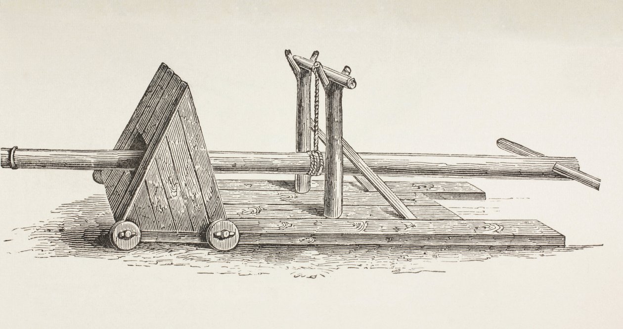 Ariete medievale. da Paul Lacroix