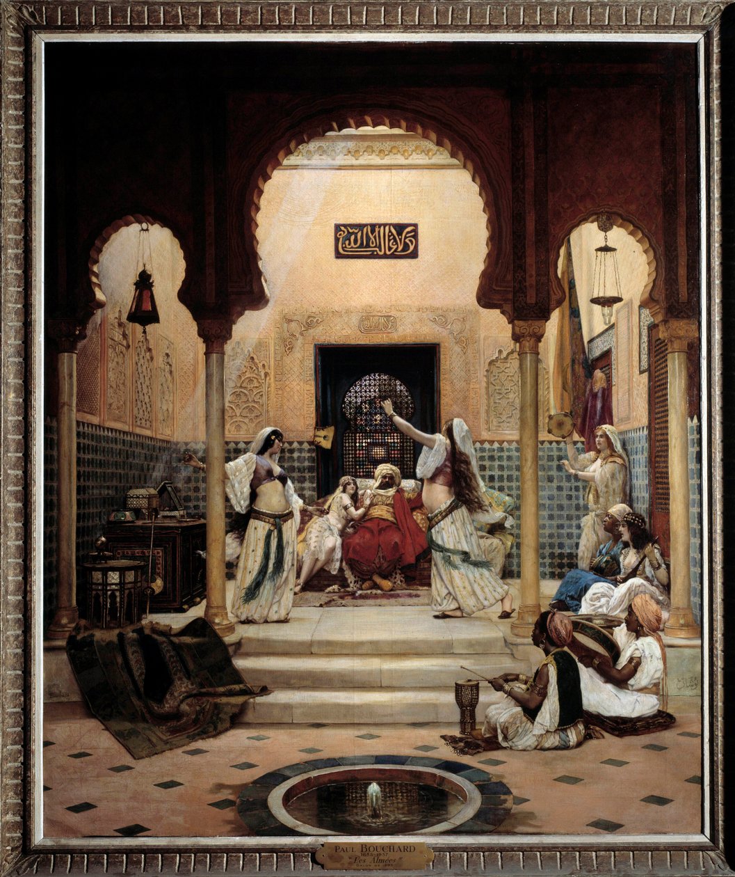 Le danzatrici orientali (danza del ventre) in un harem che distraggono un pascià da Paul Louis Bouchard