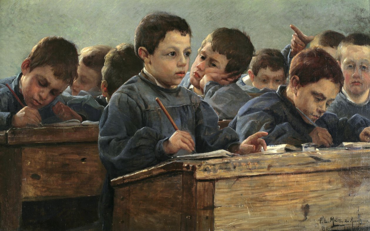 In classe, 1886 da Paul Louis Martin des Amoignes