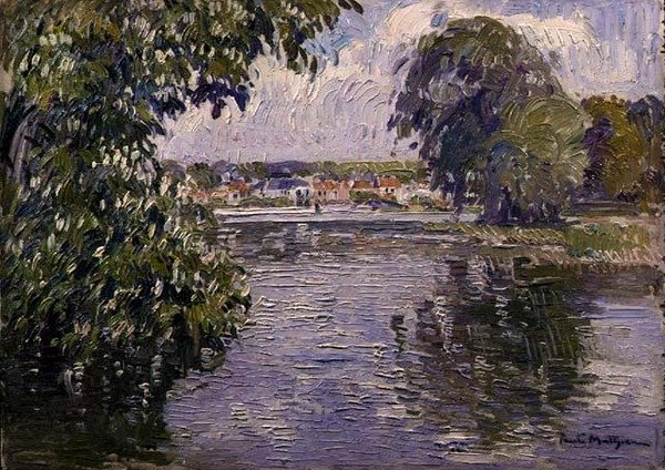 Villaggio sulla Senna da Paul Mathieu