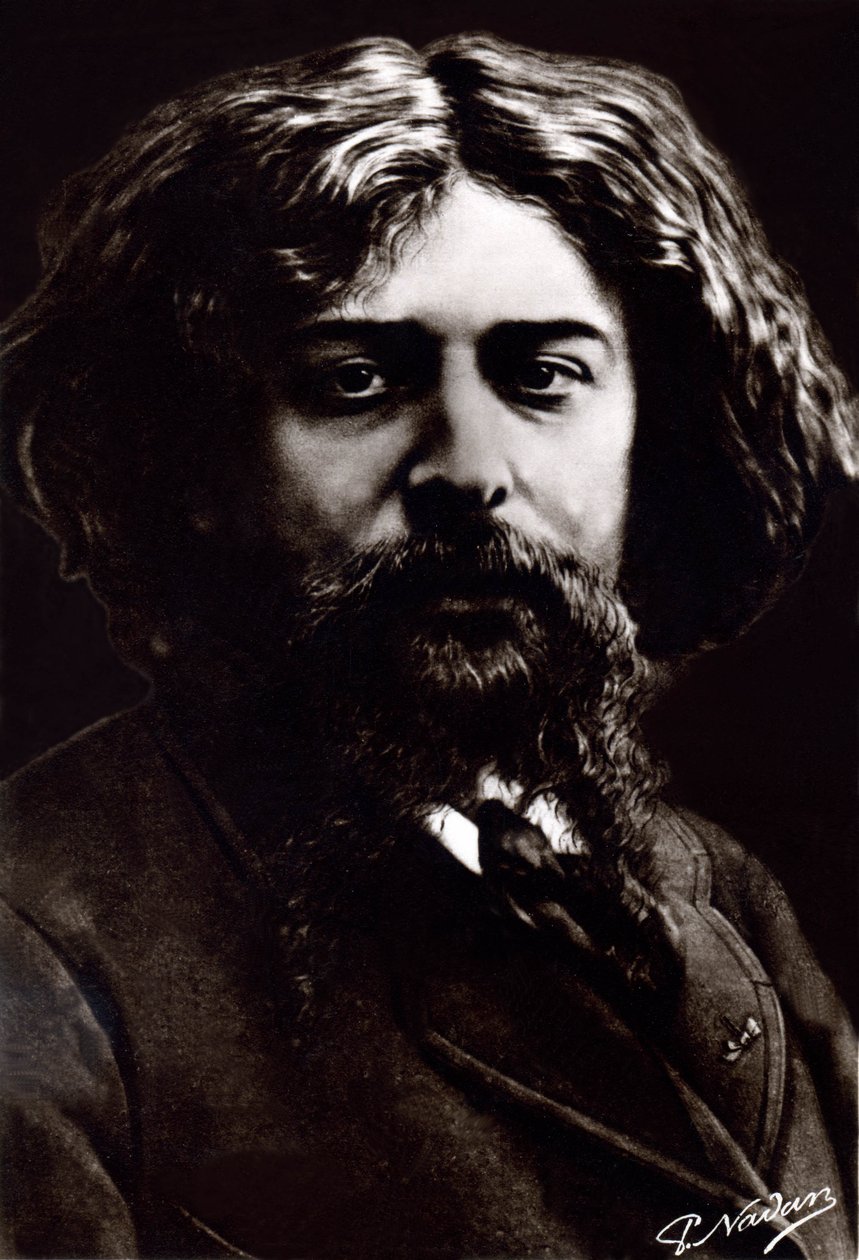 Alphonse Daudet, c.1880 da Paul Nadar