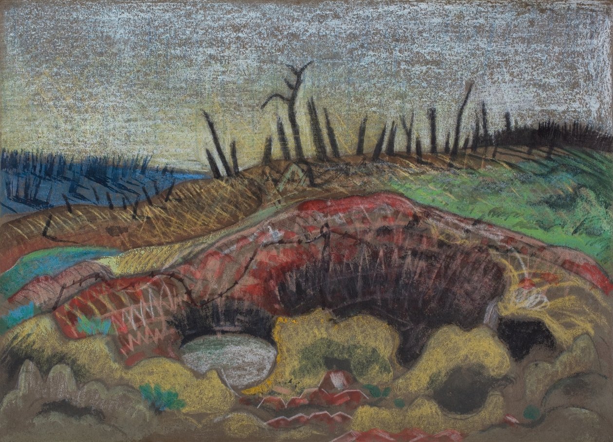 Una fattoria, Wytschaete da Paul Nash