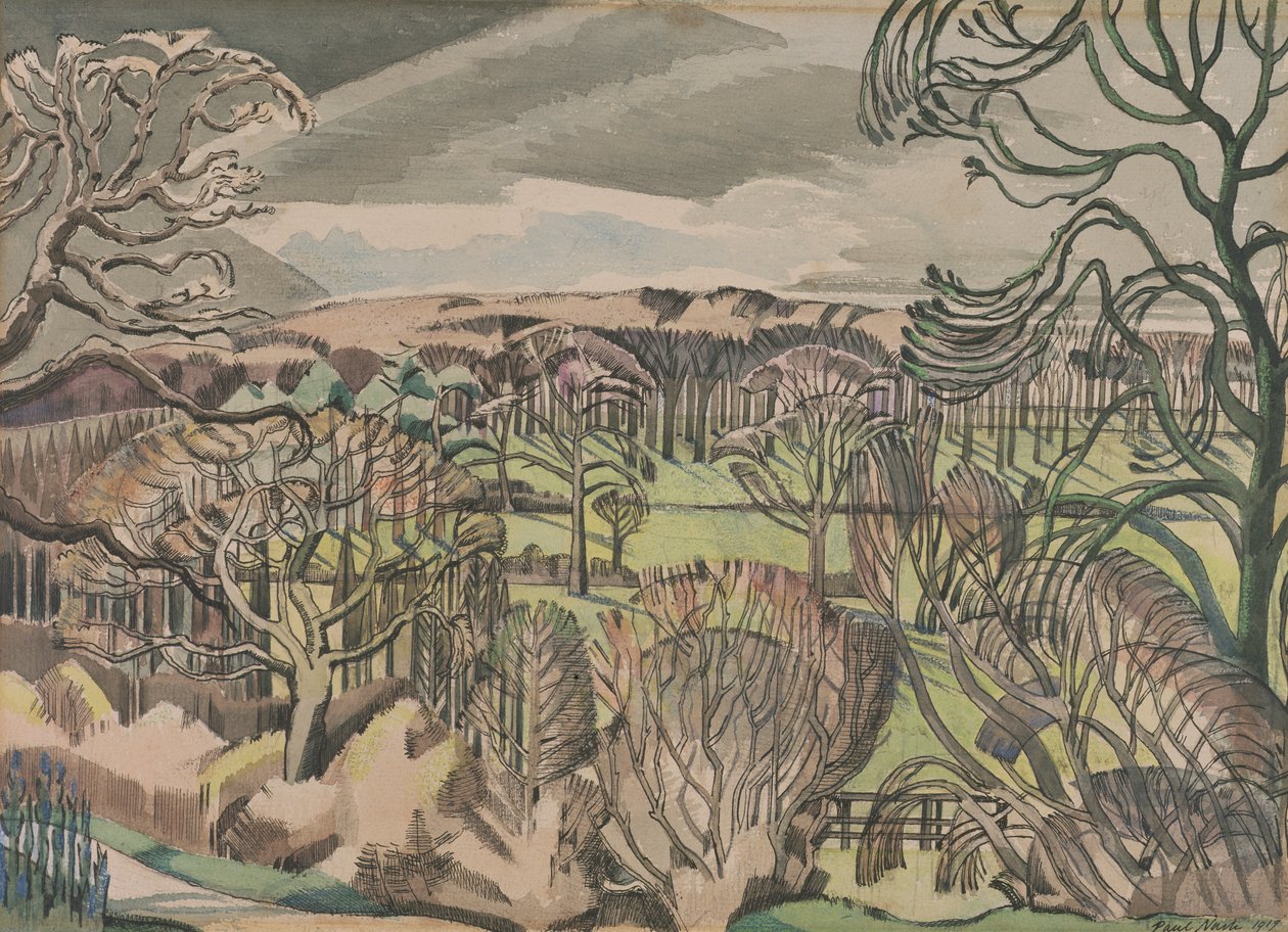 Paesaggio a Fulmer, Buckinghamshire da Paul Nash
