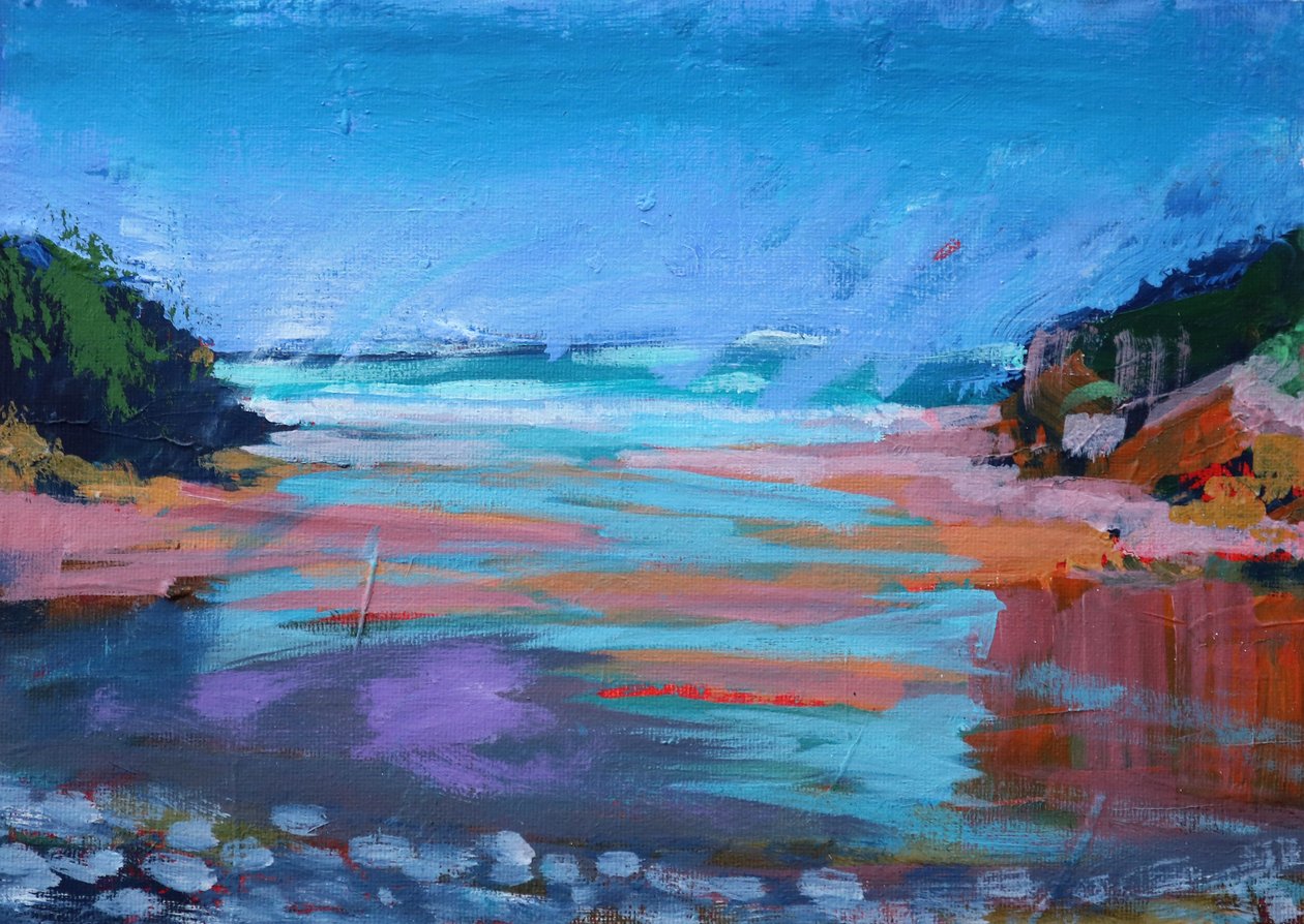 Broadhaven, 2021 (acrilico su tela) da Paul Powis