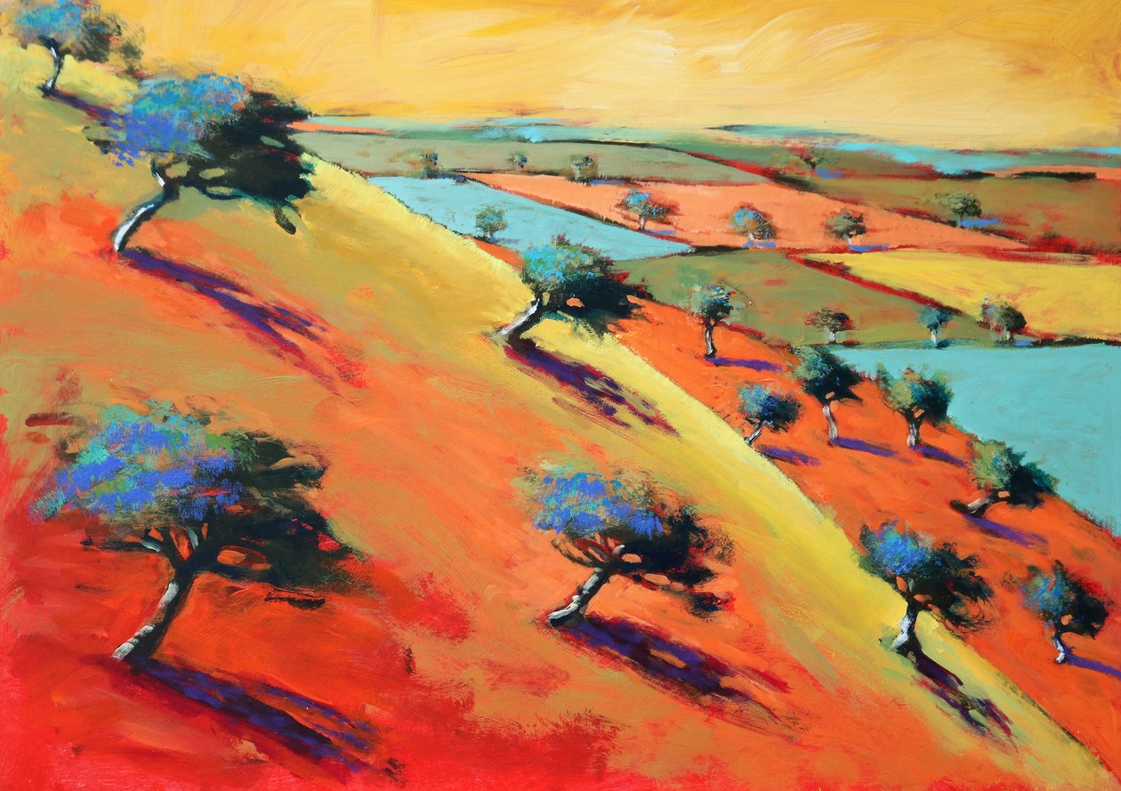 Pietra di stracci, 2021 (acrilico su tavola) da Paul Powis