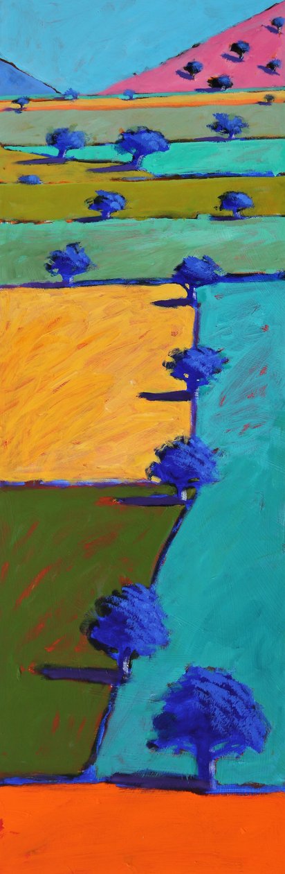 Swineyard Summer, 2021 (acrilico su tavola) da Paul Powis