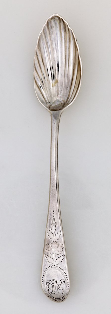 Cucchiaino scanalato, c.1785 da Paul Revere