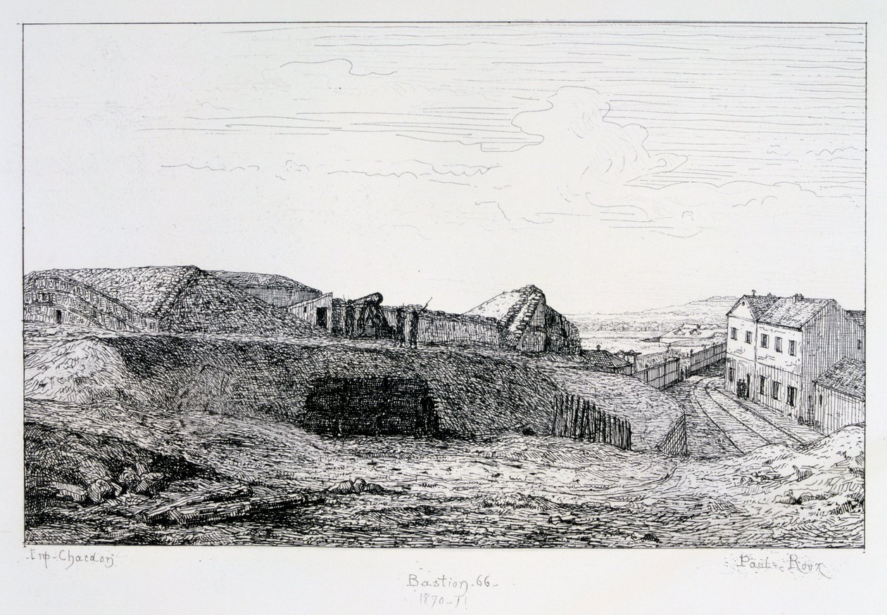 Bastione 66, Assedio di Parigi, 1870-1871 da Paul Roux