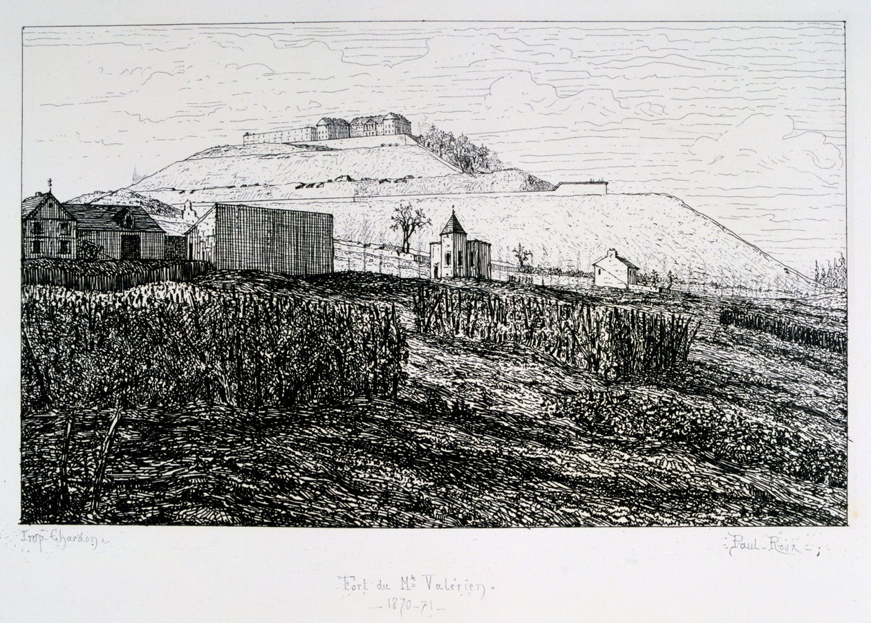 Forte di Mont Valerien, Assedio di Parigi, 1870-1871 da Paul Roux