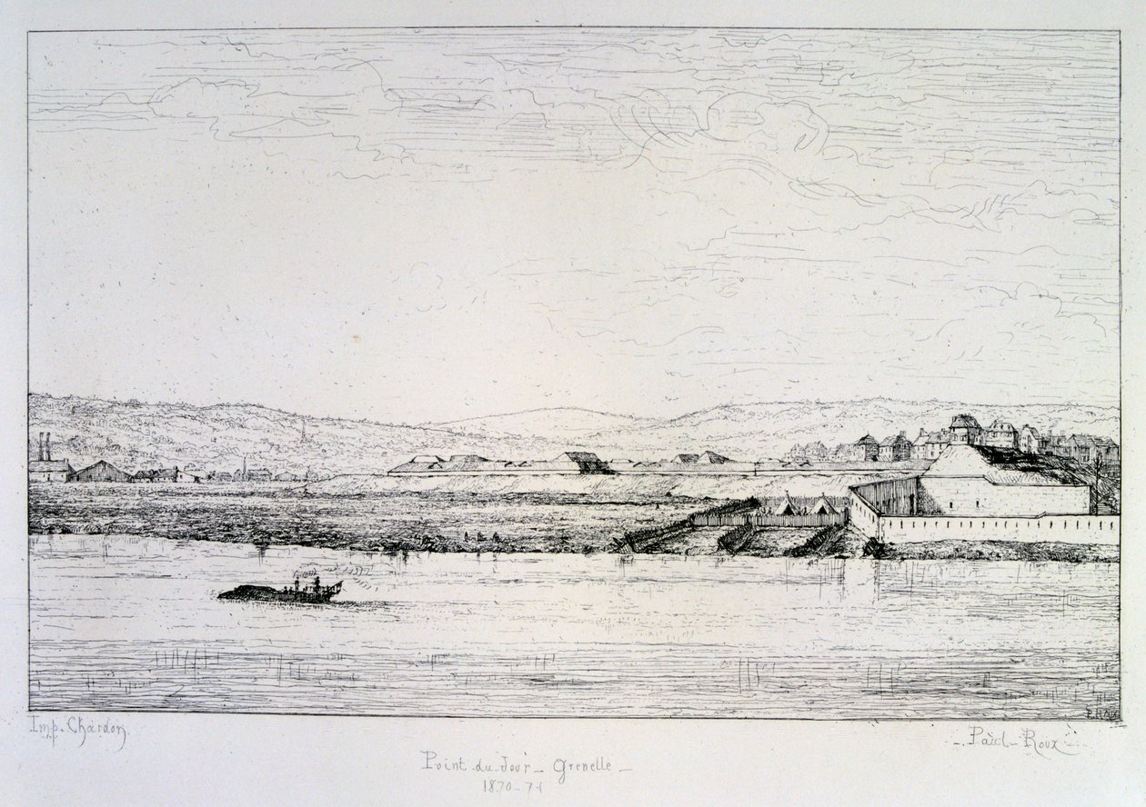 Point du Jour - Grenelle, Assedio di Parigi, 1870-1871 da Paul Roux