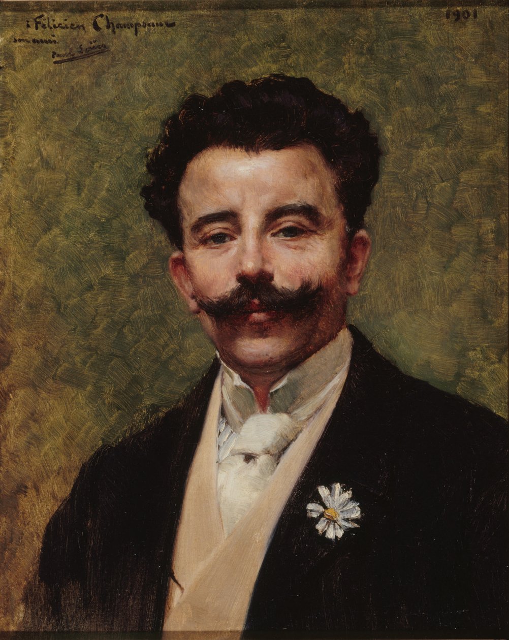Ritratto di Félicien Champsaur da Paul Saïn