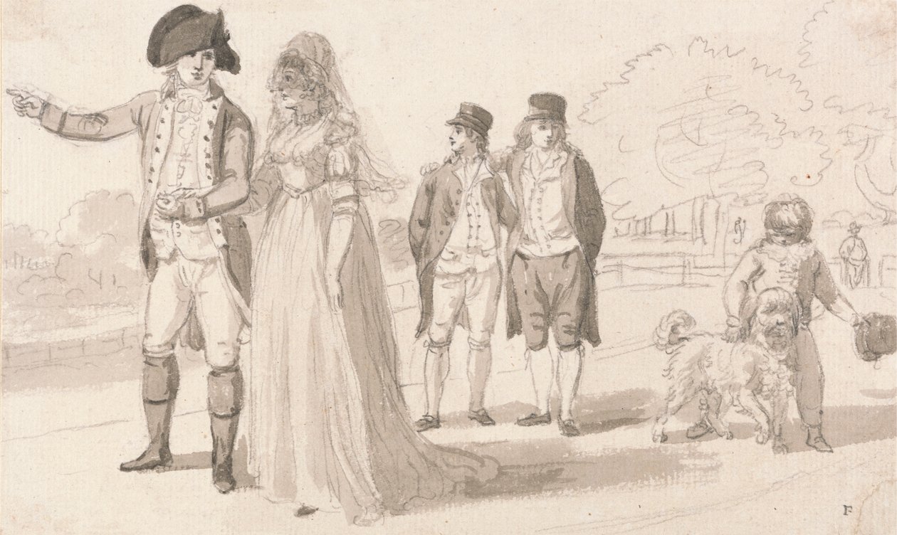Una Famiglia a Hyde Park da Paul Sandby