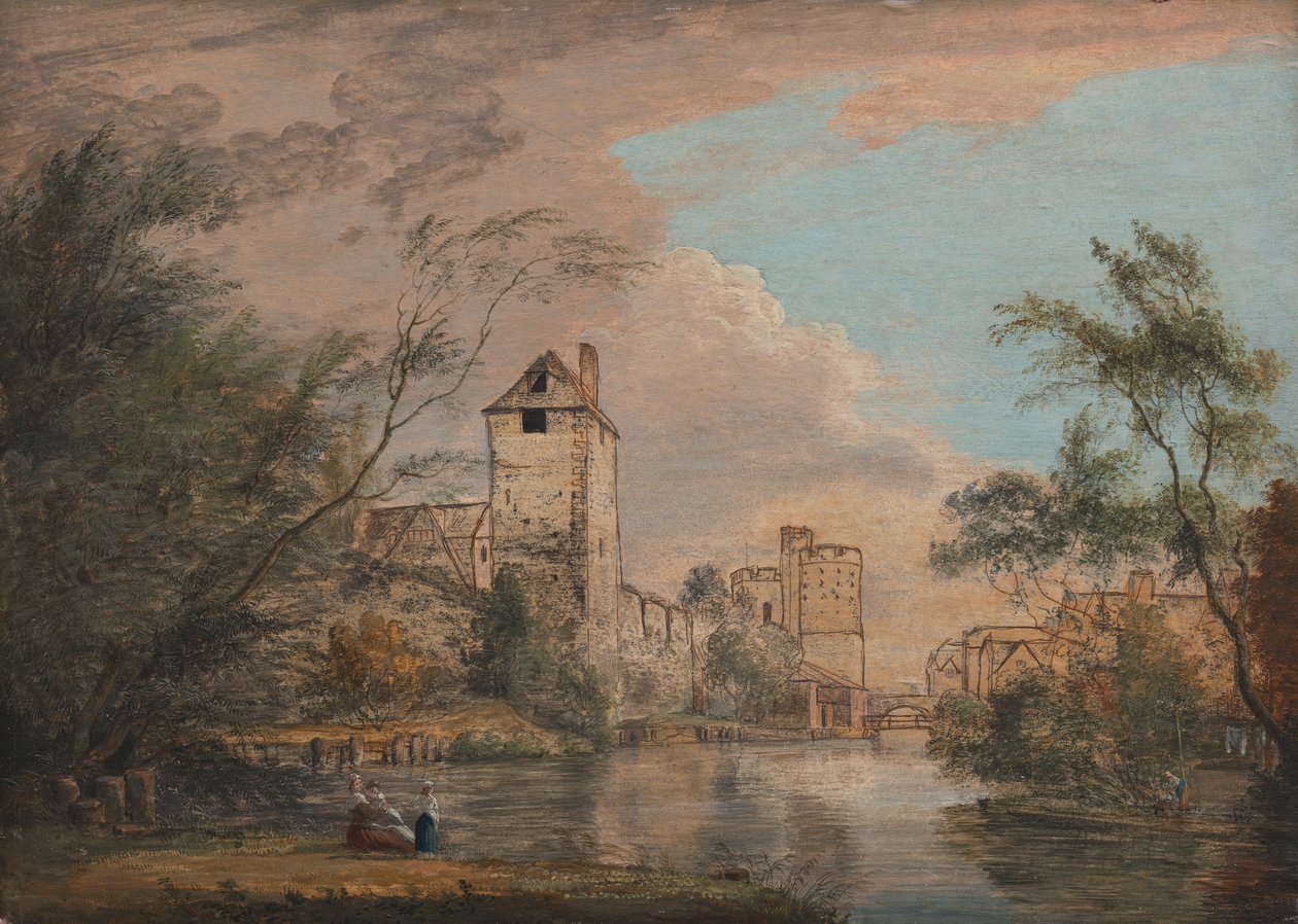 Una vista incompiuta del cancello ovest, Canterbury da Paul Sandby