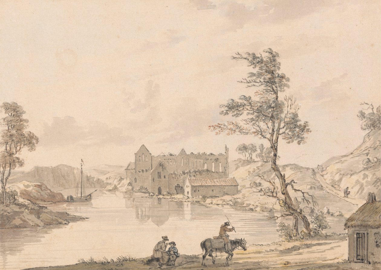 Abbazia di Askeaton vicino a Limerick, Irlanda sul Fiume Deel da Paul Sandby