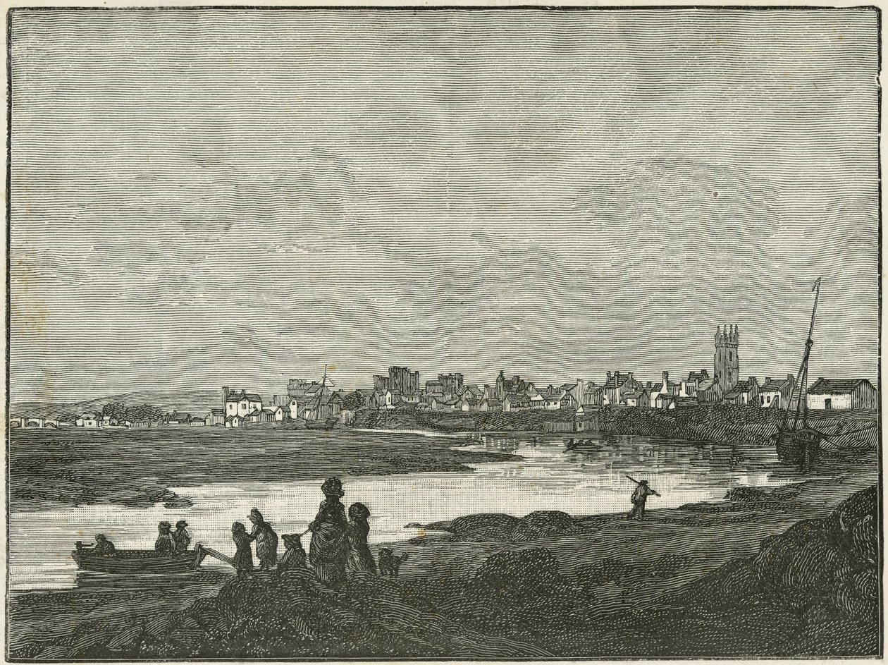 Cardiff dal Sud (incisione) da Paul Sandby