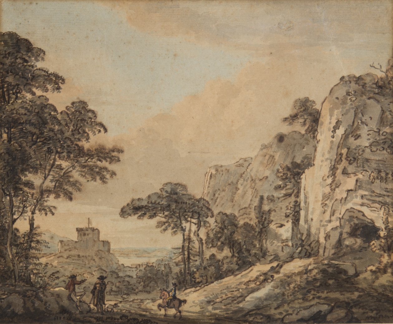 Paesaggio con cavaliere da Paul Sandby
